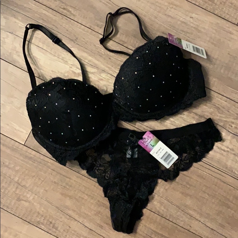 Hers by Herman push up bra and undie set